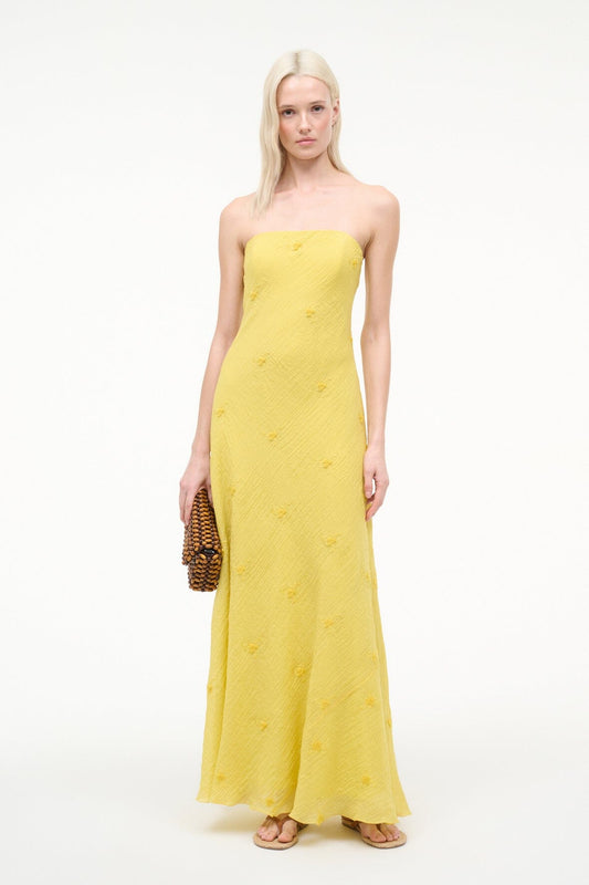 Cassie Dress Lemon Custard | STAUD Everyday