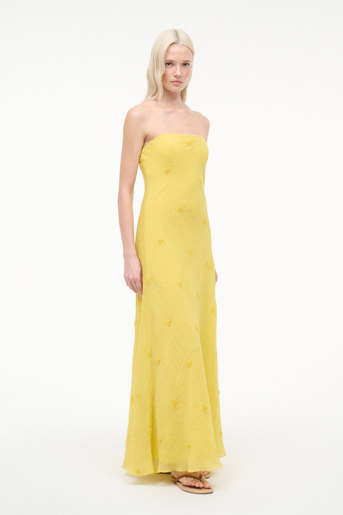 Cassie Dress Lemon Custard | STAUD Everyday