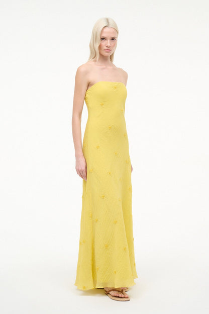 Cassie Dress Lemon Custard | STAUD Everyday