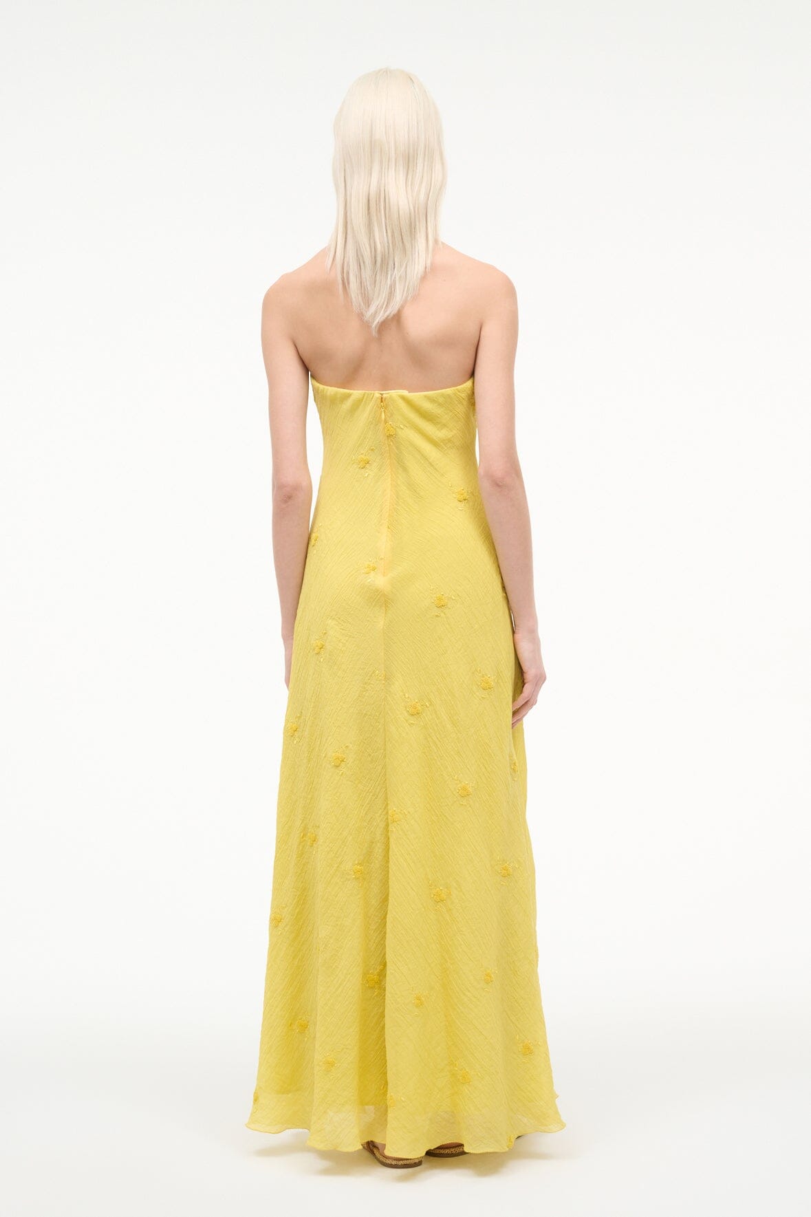 Cassie Dress Lemon Custard | STAUD Everyday