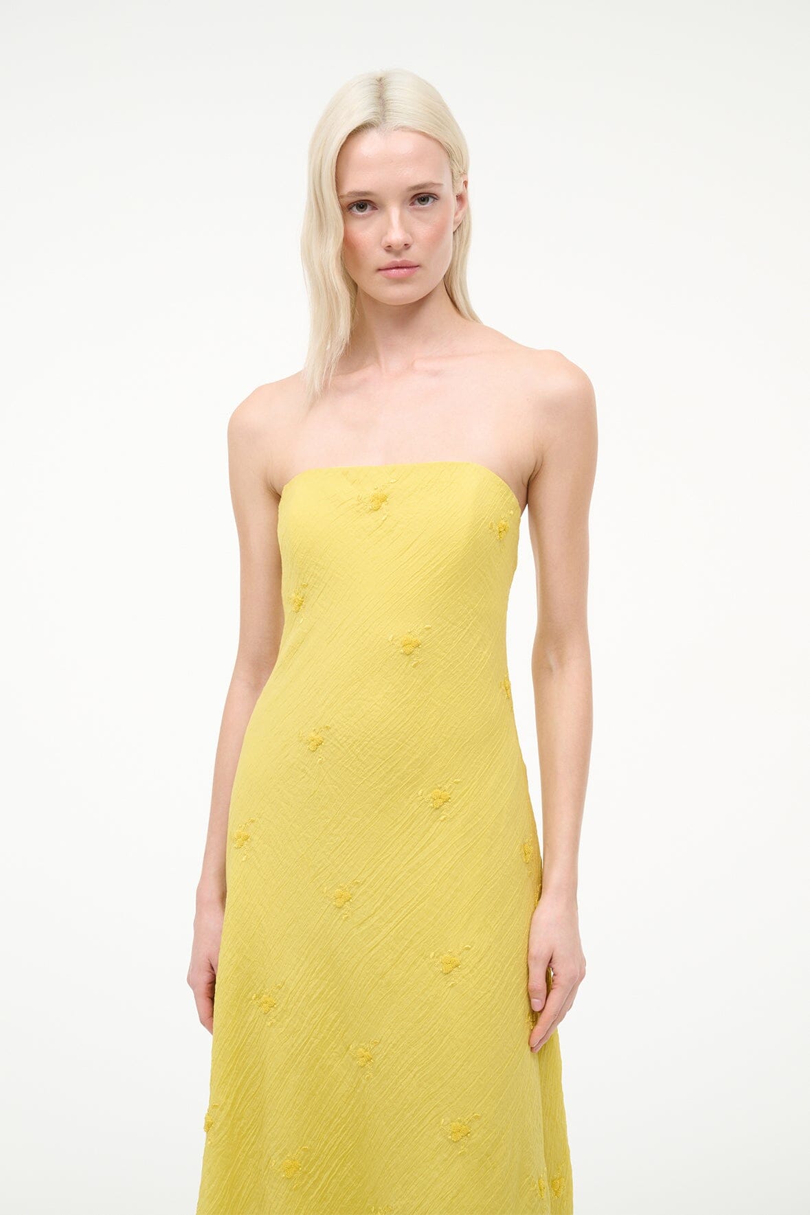 Cassie Dress Lemon Custard | STAUD Everyday