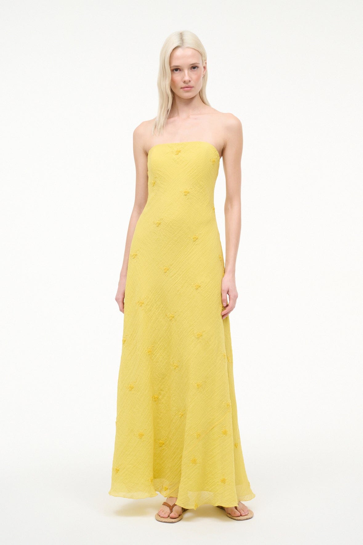 Cassie Dress Lemon Custard | STAUD Everyday