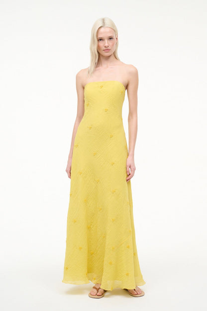 Cassie Dress Lemon Custard | STAUD Everyday