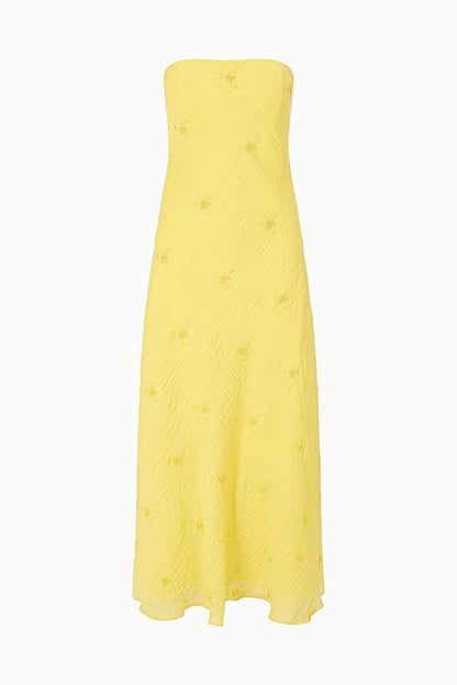 Cassie Dress Lemon Custard | STAUD Everyday