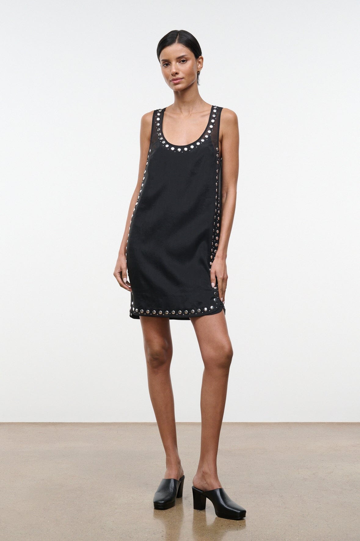 Cara Dress Black Studs | STAUD Great Value