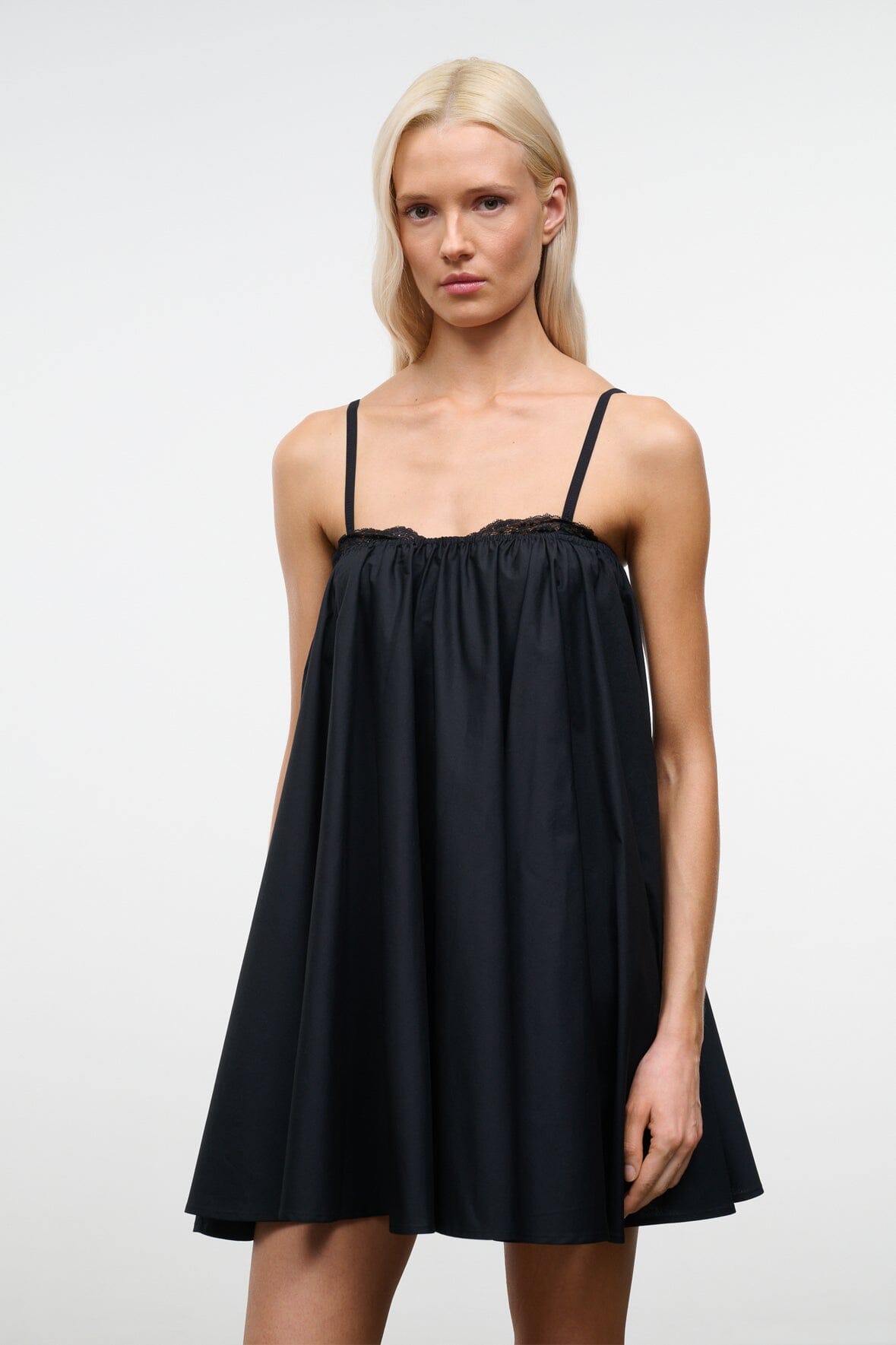 Cecily Mini Dress Black Babydoll Dress | STAUD Customer Favorite