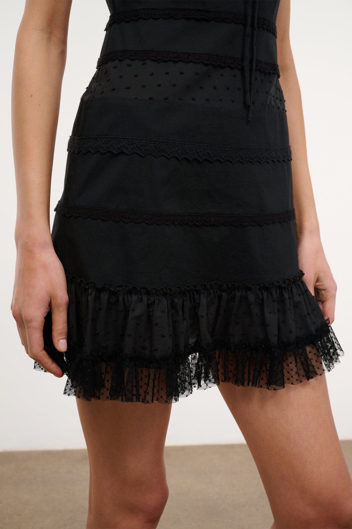 Halie Mini Dress Black | STAUD Deals