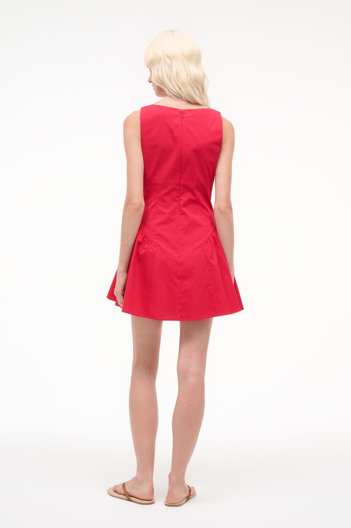 Gwen Mini Dress Cherry | STAUD Latest