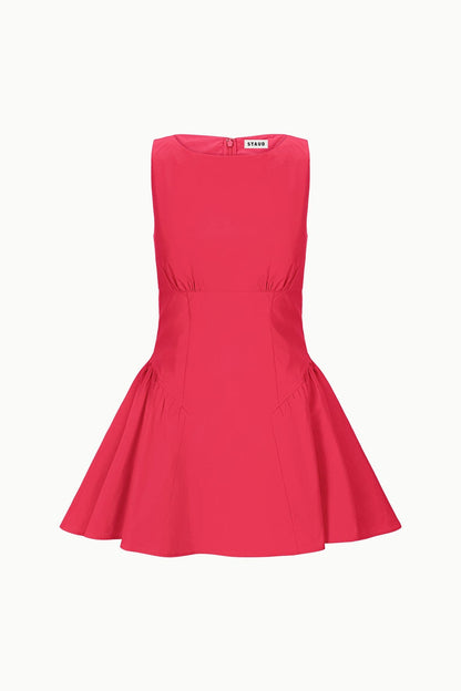 Gwen Mini Dress Cherry | STAUD Latest