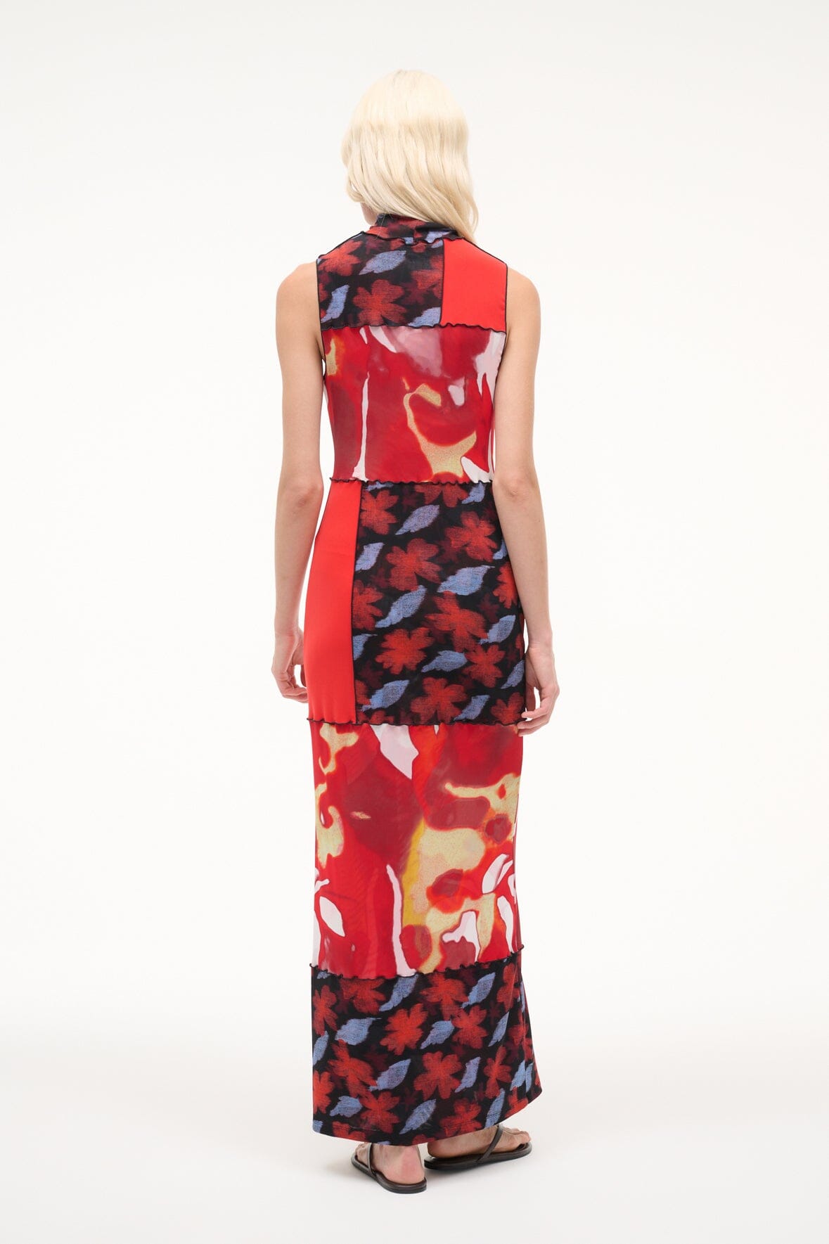 Ruby Dress Red Zone Multi | STAUD Sale