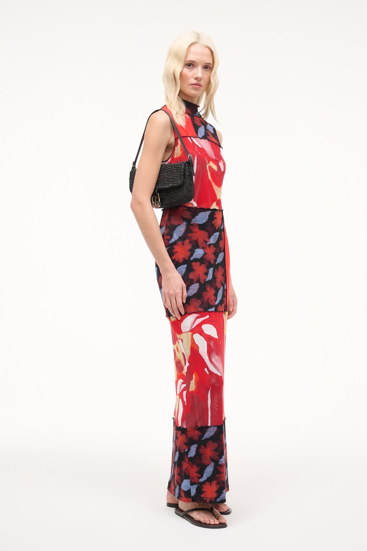 Ruby Dress Red Zone Multi | STAUD Sale