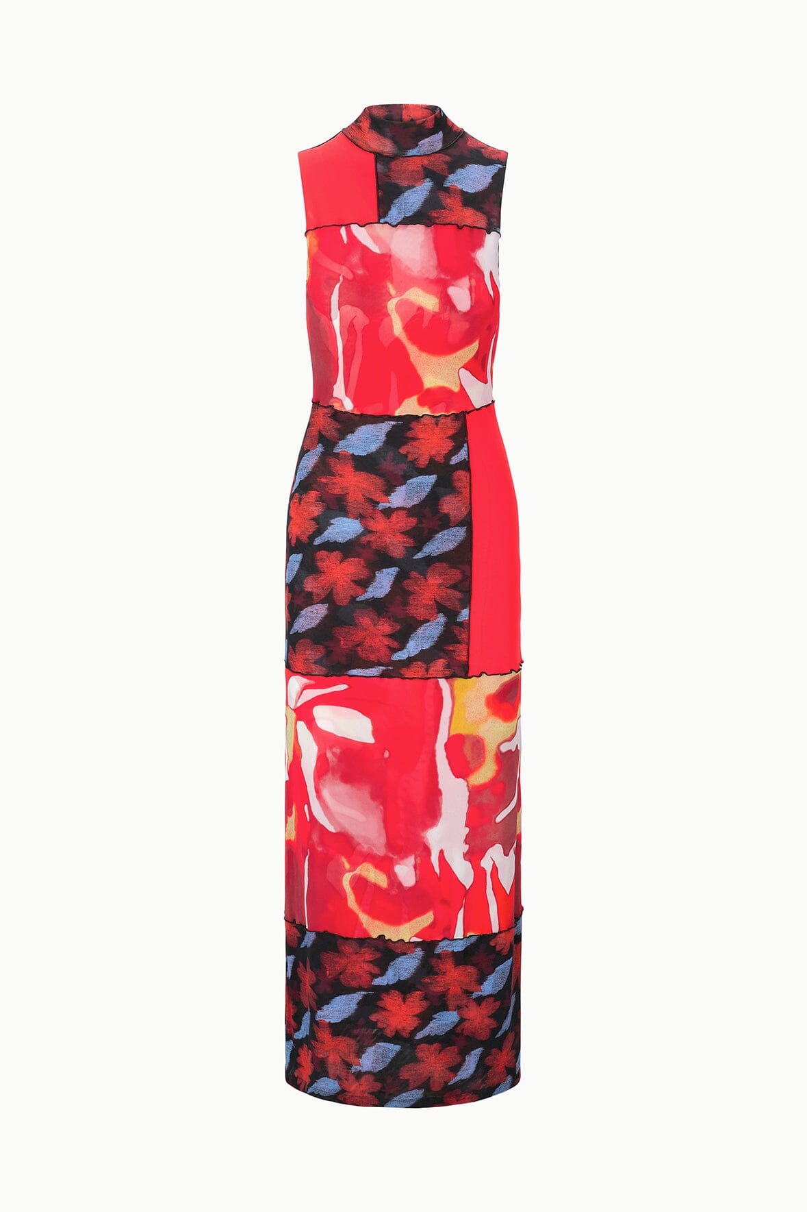 Ruby Dress Red Zone Multi | STAUD Sale