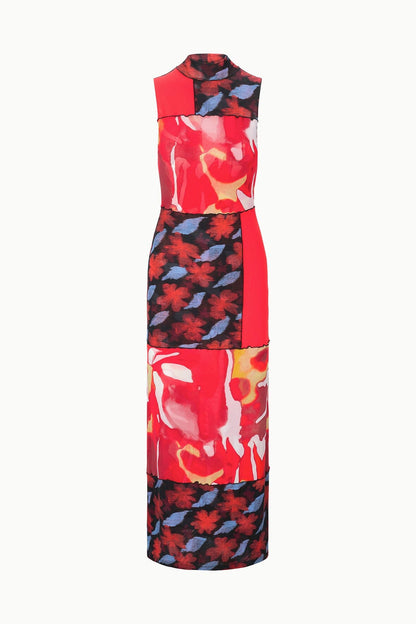Ruby Dress Red Zone Multi | STAUD Sale