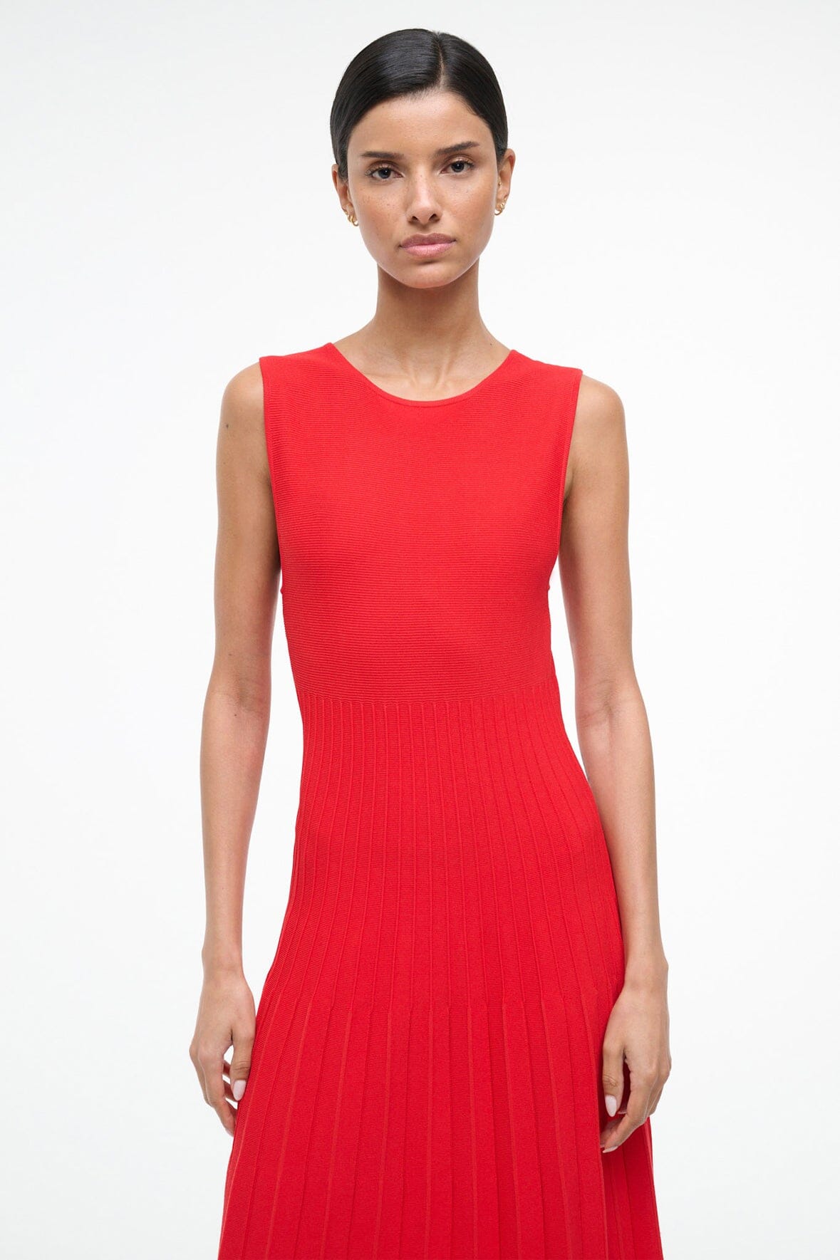 Elyse Dress Red Rose | STAUD Latest