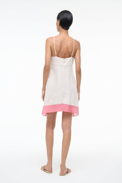 Oro Linen Dress Blush Canyon | STAUD Quality