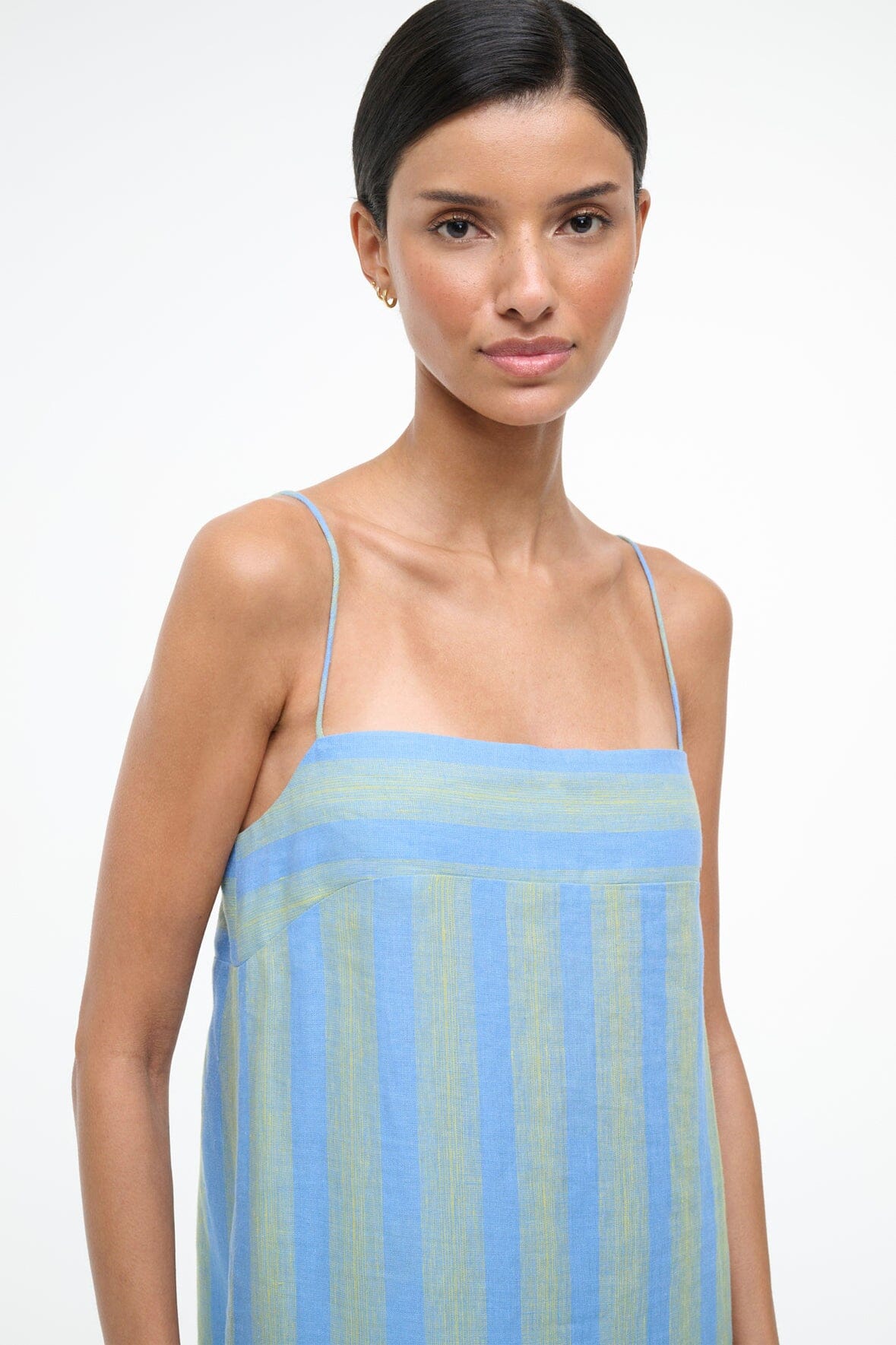 Laura Linen Dress Seaport Stripe | STAUD Hot Sale