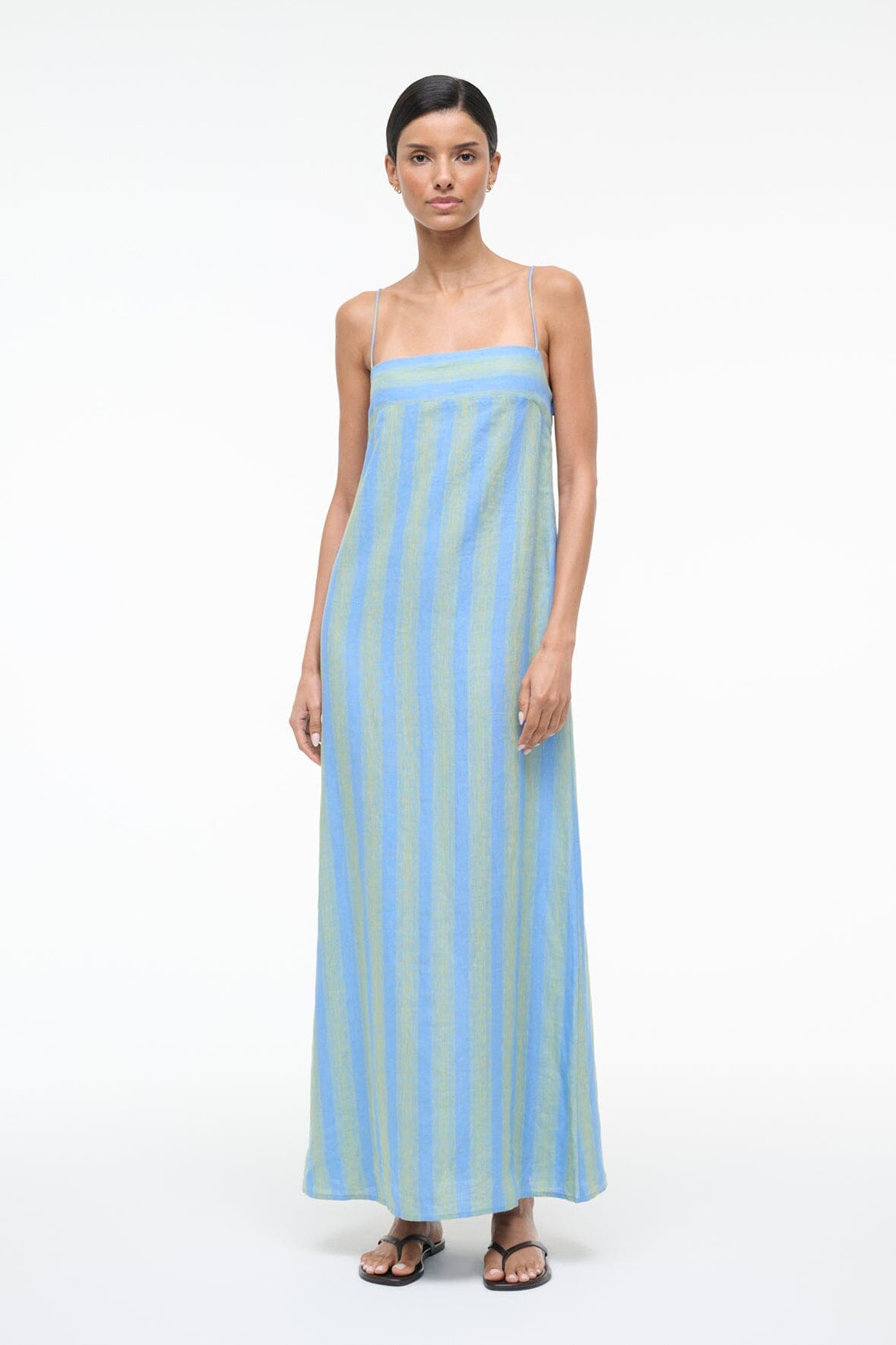 Laura Linen Dress Seaport Stripe | STAUD Hot Sale