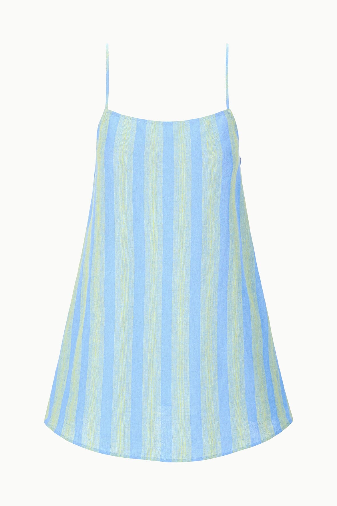 Laura Linen Mini Dress Seaport Stripe | STAUD Exclusive
