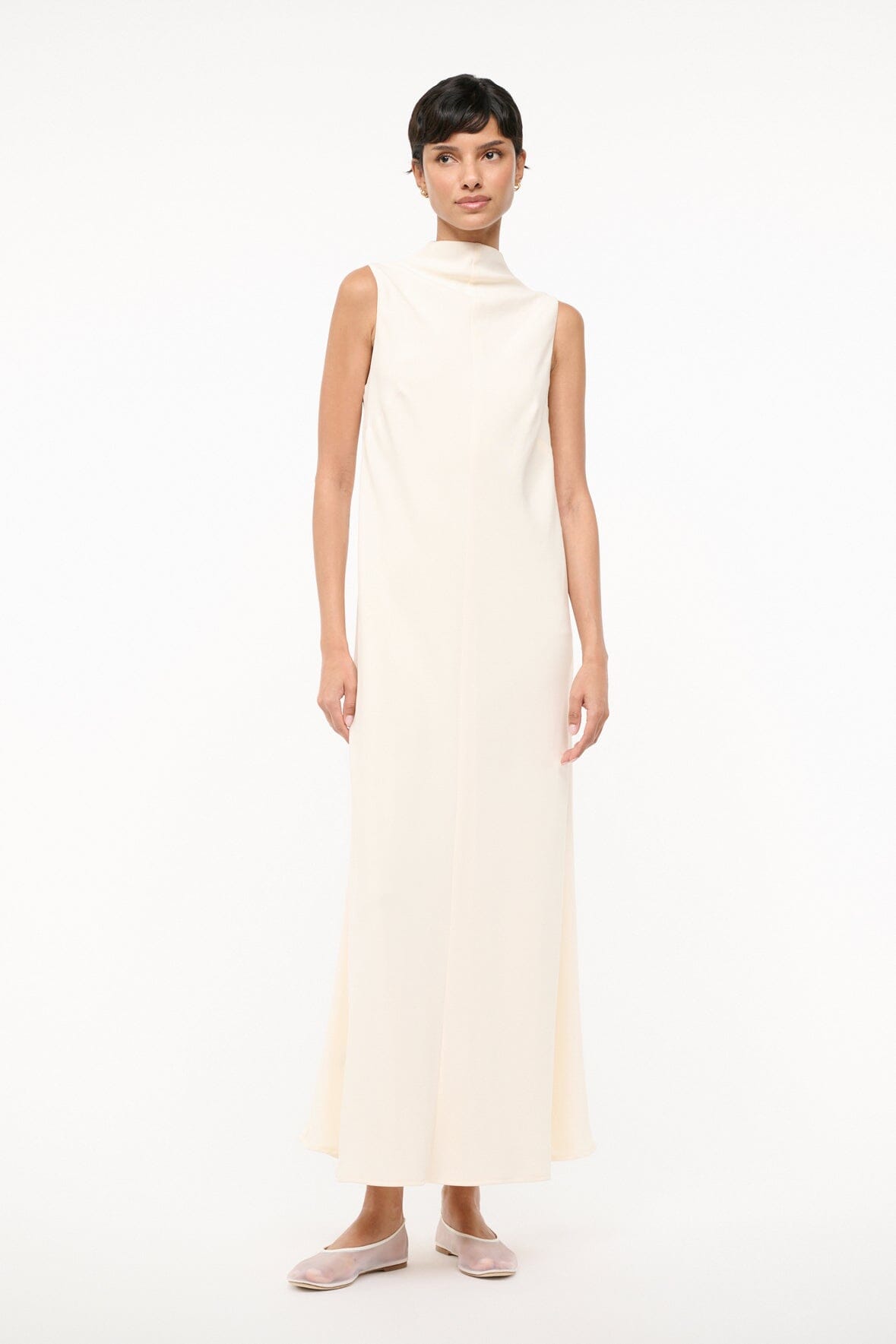 Araya Dress Ivory | STAUD Recommended