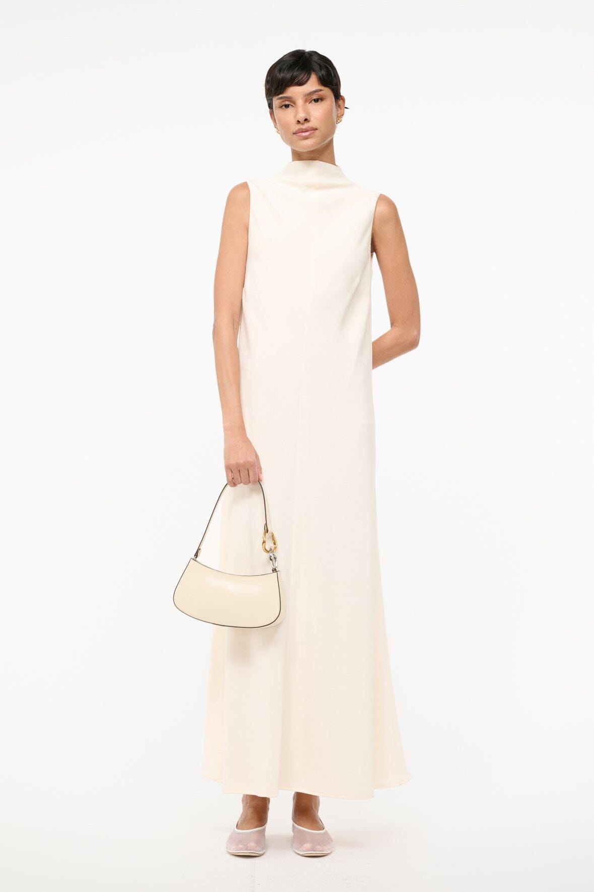 Araya Dress Ivory | STAUD Recommended