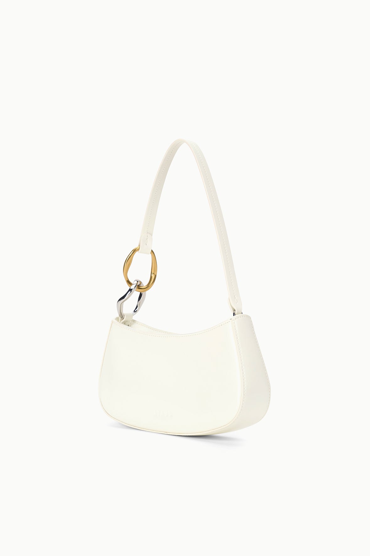Ollie Bag Paper White Leather Mini Shoulder Bag - Staud | STAUD Great Value