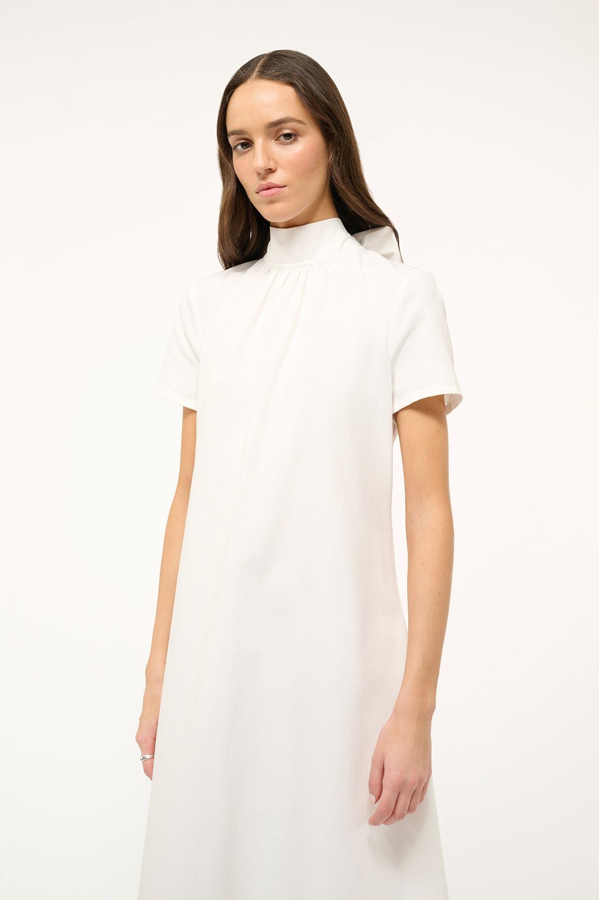 Ilana Dress White | STAUD Essential
