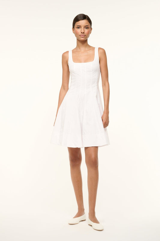 Mini Wells Dress White | STAUD Great Value