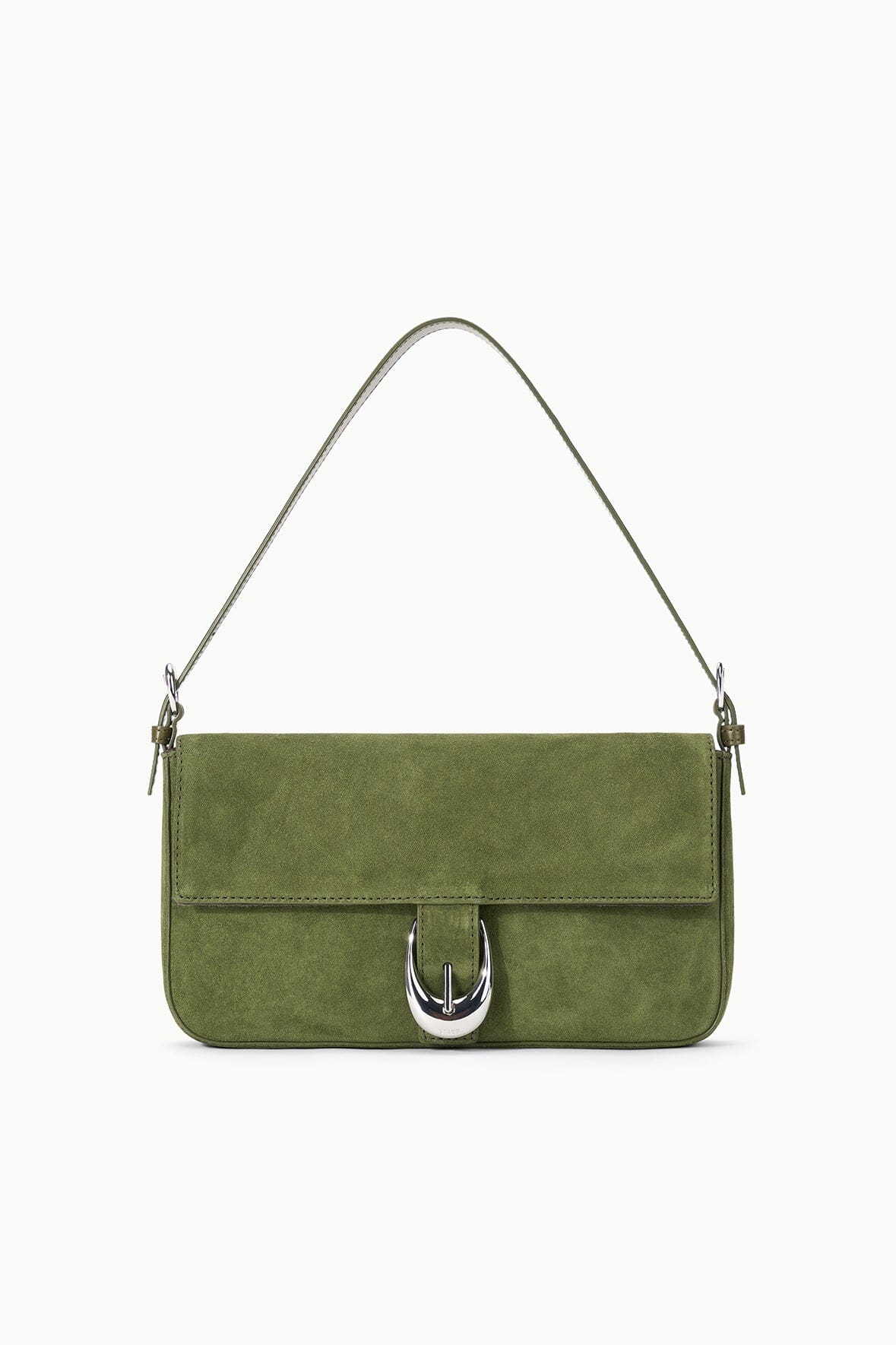 Harlow Bag Avocado Suede | STAUD Value