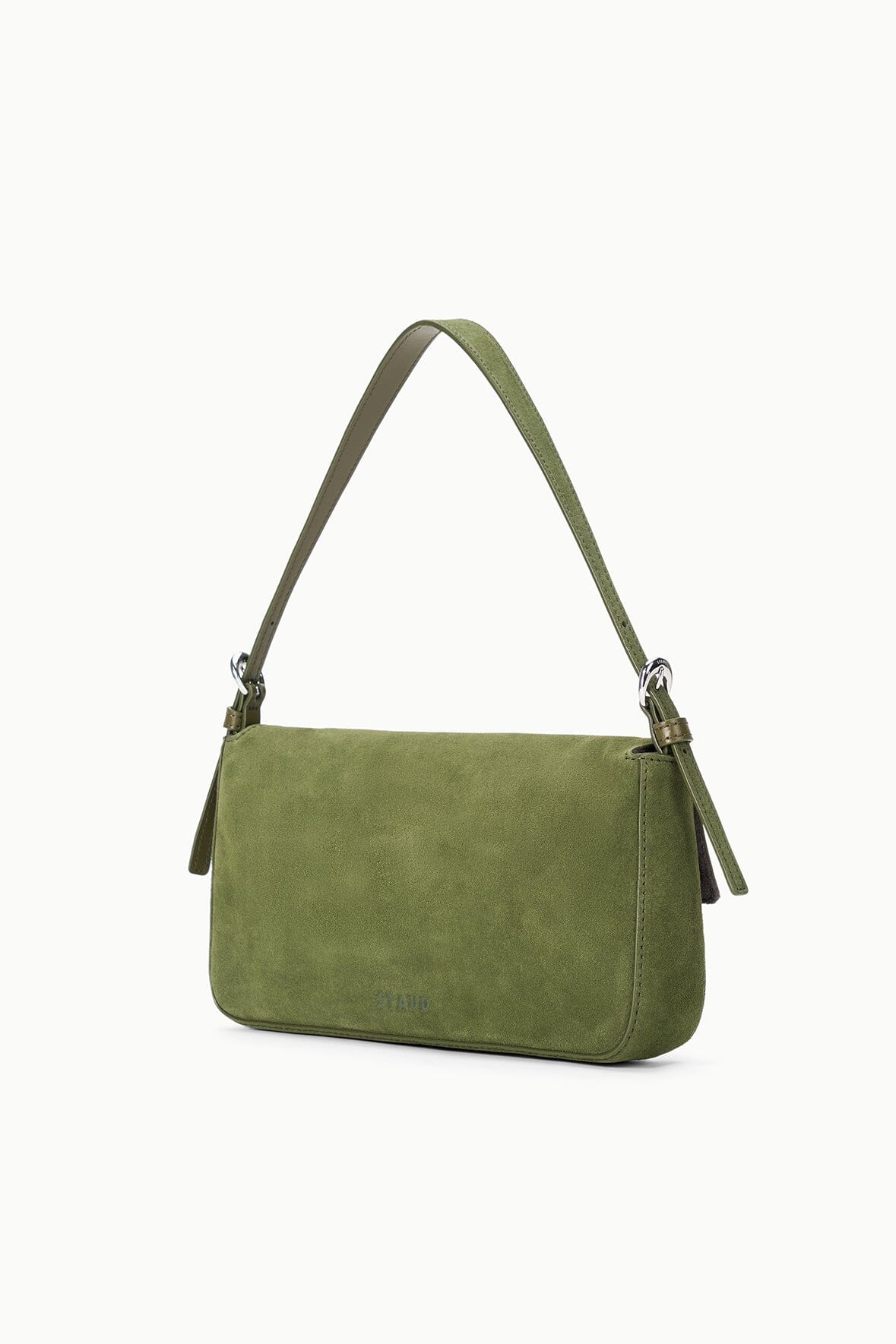Harlow Bag Avocado Suede | STAUD Value
