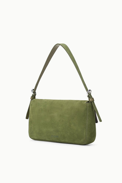 Harlow Bag Avocado Suede | STAUD Value