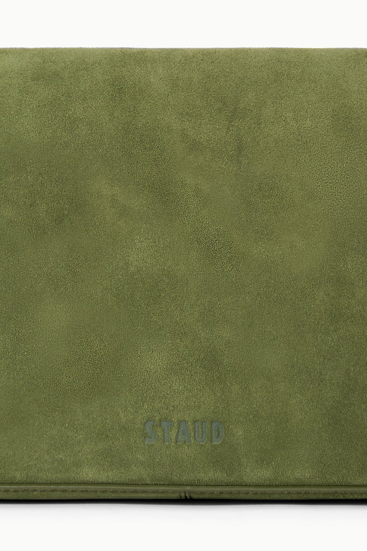 Harlow Bag Avocado Suede | STAUD Value