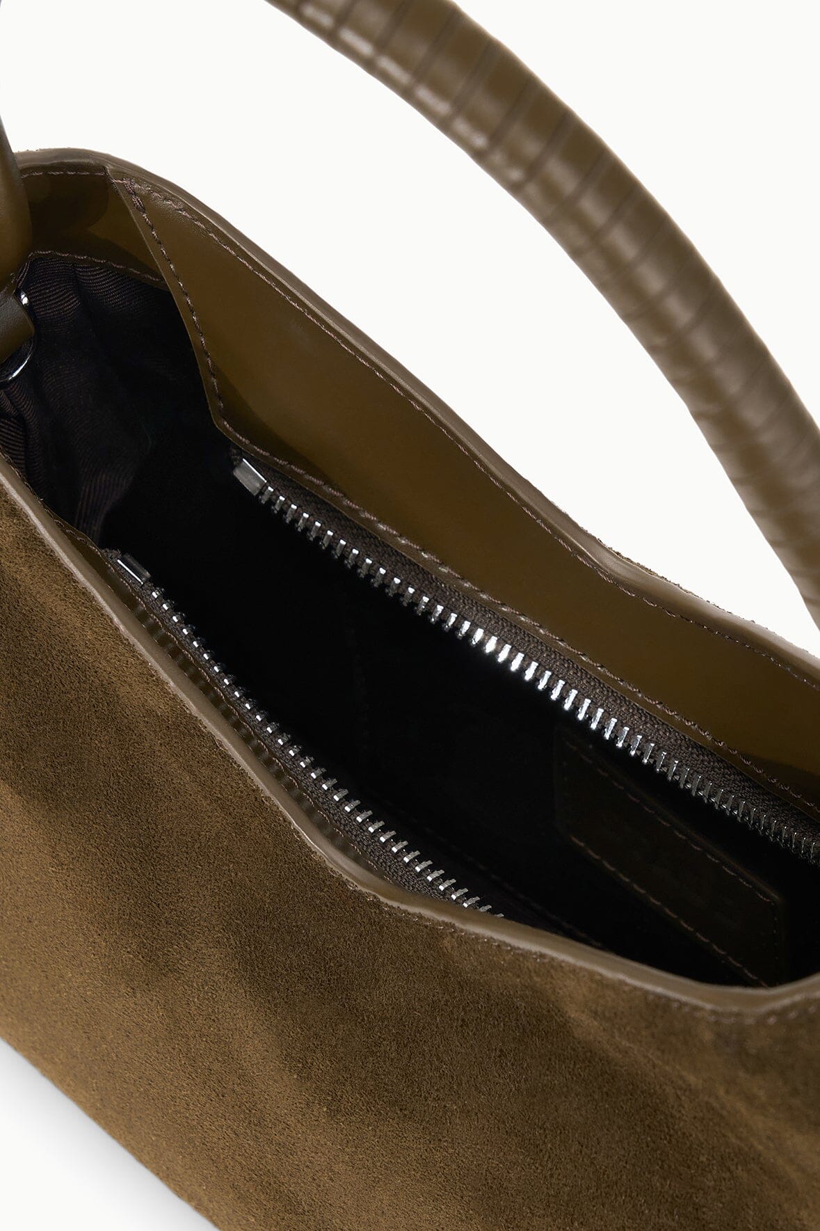 Valerie Shoulder Bag Truffle Suede | STAUD Top Pick