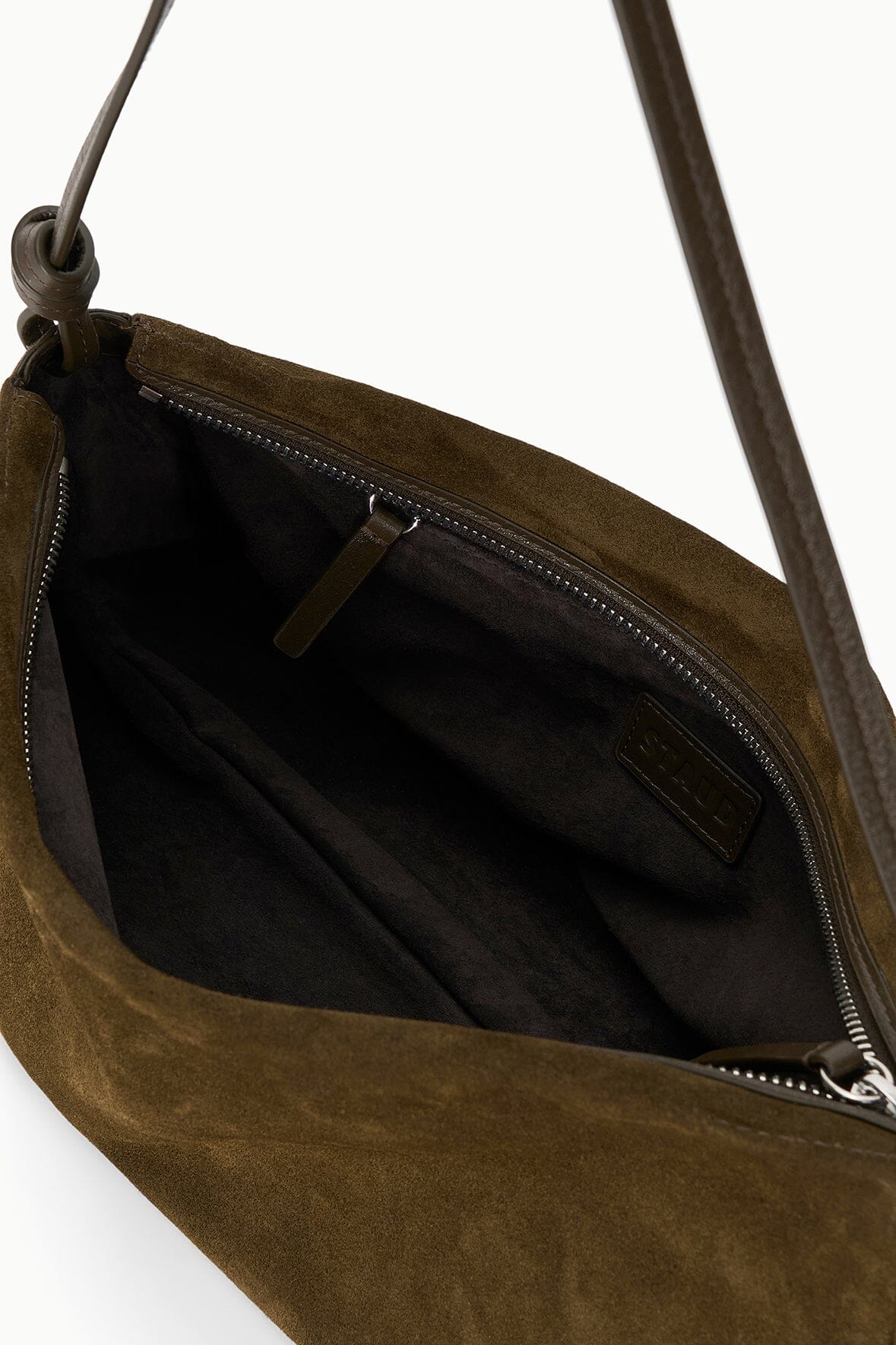 Wally Shoulder Bag Truffle Suede | STAUD Latest