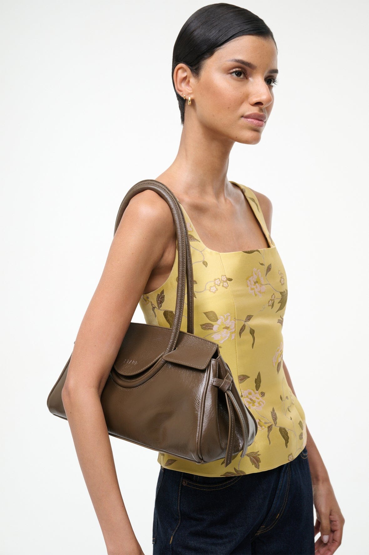 Maude Shoulder Bag Truffle | STAUD Customer Favorite