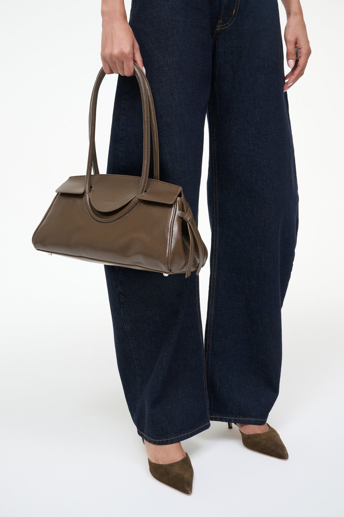Maude Shoulder Bag Truffle | STAUD Customer Favorite