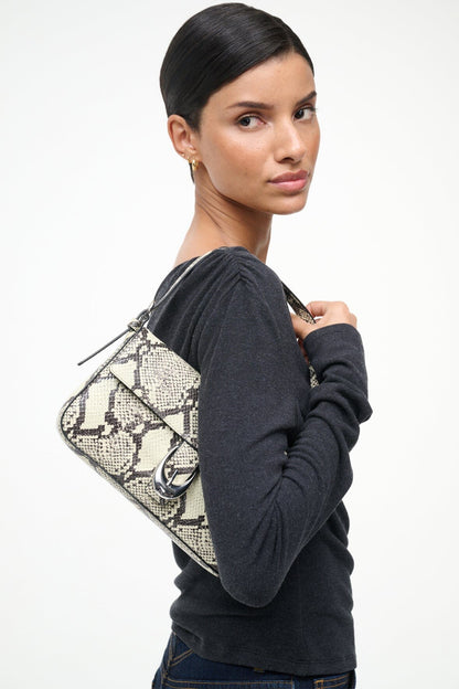Harlow Bag White Snake | STAUD Top Pick