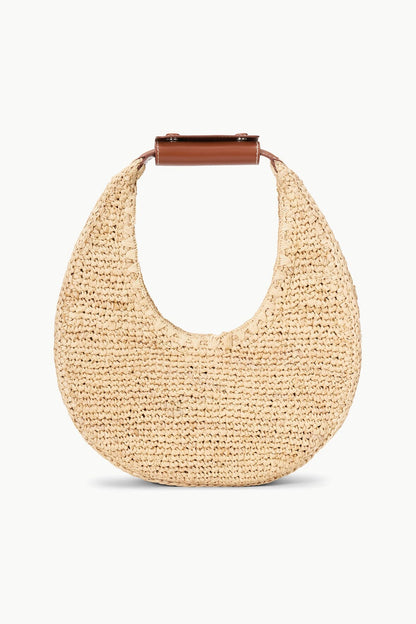 Moon Raffia Bag Natural Tan | STAUD Special Offer