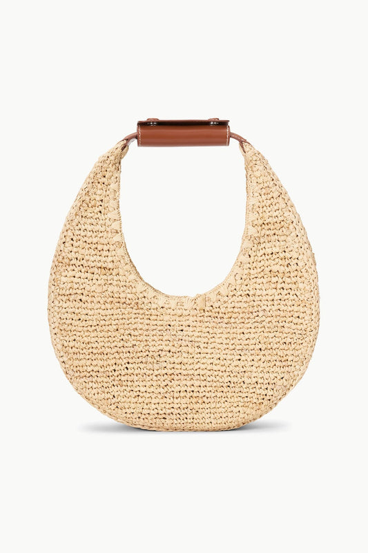 Moon Raffia Bag Natural Tan | STAUD Special Offer