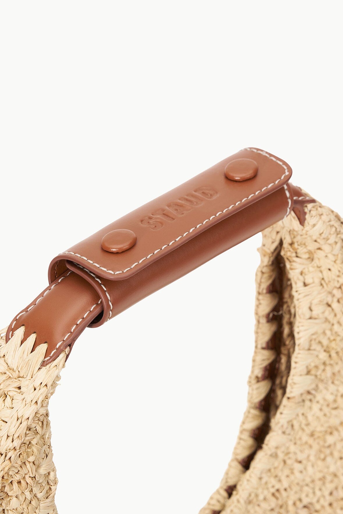 Moon Raffia Bag Natural Tan | STAUD Special Offer