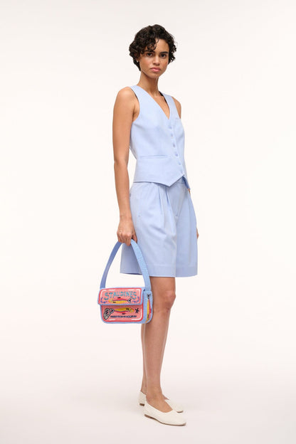 Tommy Beaded Bag Staudines Pink | STAUD Essential