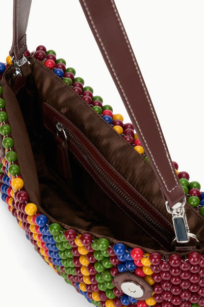 Timmy Convertible Shoulder Bag Jungle Stripe | STAUD Latest