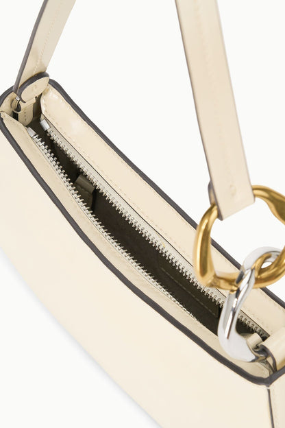 Ollie Bag Cream Leather Mini Shoulder Bag - Staud | STAUD Essential