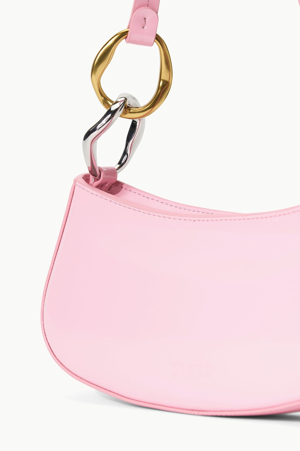Ollie Bag Cherry Blossom Pink Leather Shoulder Bag - Staud | STAUD Everyday