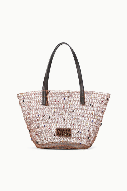 Jewel Bucket Bag Multi Color Beads | STAUD Exclusive