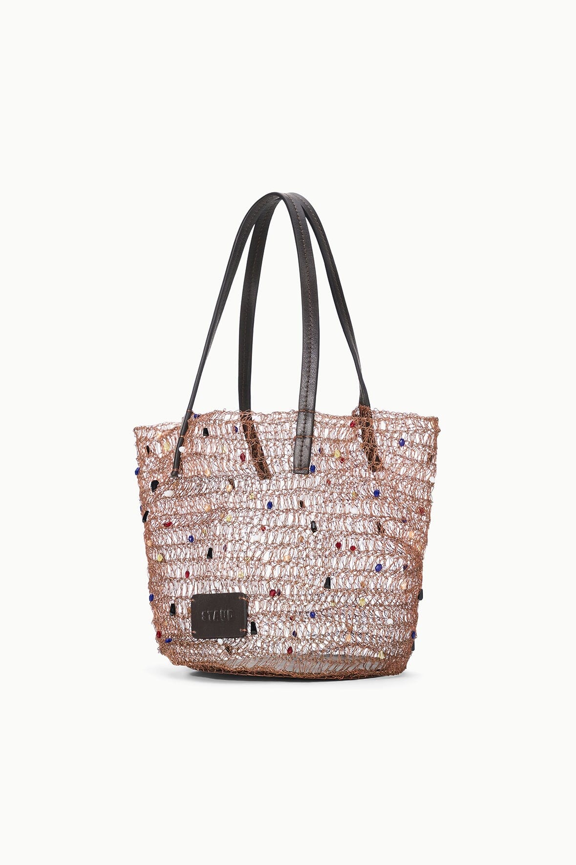 Jewel Bucket Bag Multi Color Beads | STAUD Exclusive