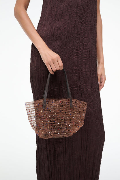 Jewel Bucket Bag Multi Color Beads | STAUD Exclusive