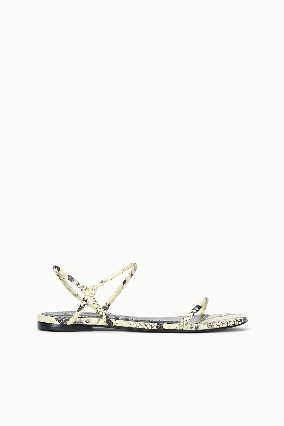 Laurel Sandal White Snake | STAUD Top Pick