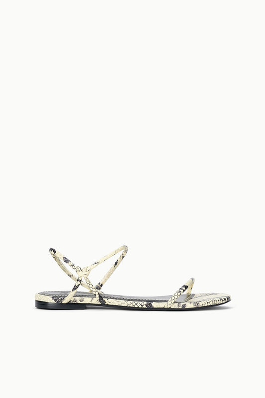 Laurel Sandal White Snake | STAUD Top Pick
