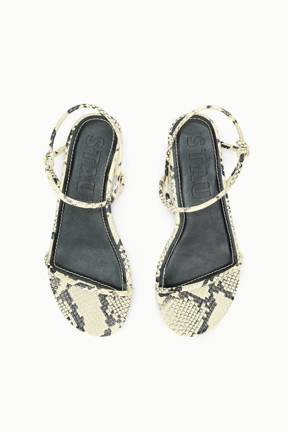 Laurel Sandal White Snake | STAUD Top Pick