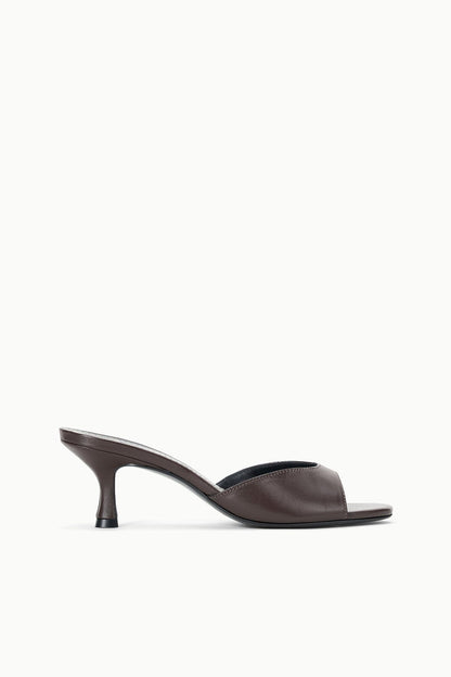 Brigitte Leather Mule Espresso | STAUD Top Pick